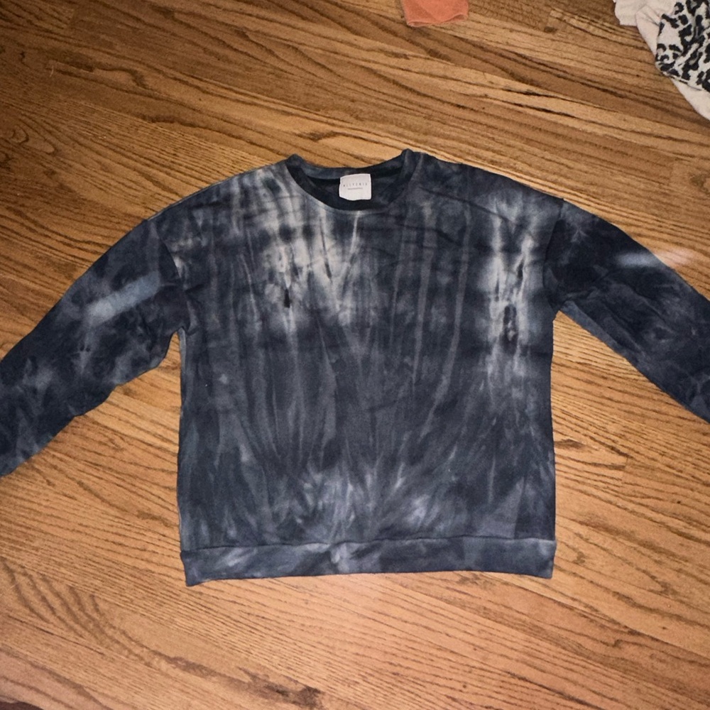 Anthropologie tie dye pullover crew neck sweater